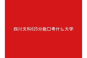 四川文科625分能报考什么大学